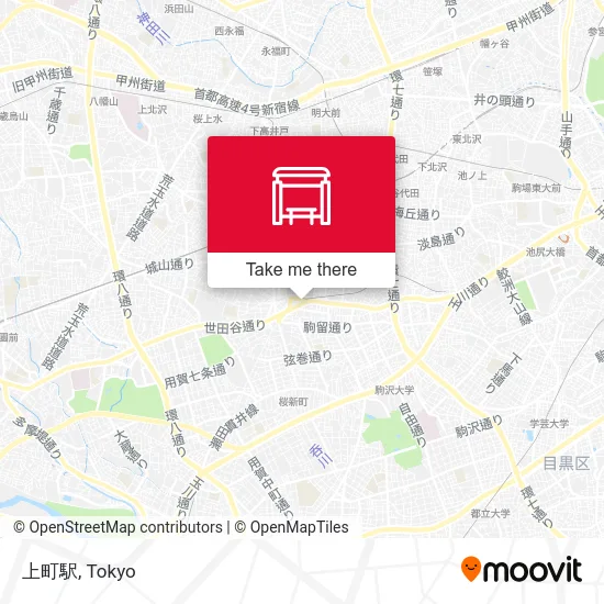 上町駅 map