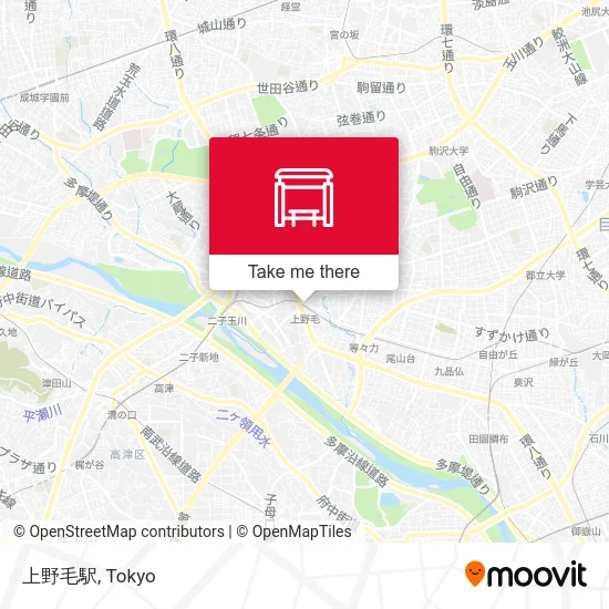 上野毛駅 map