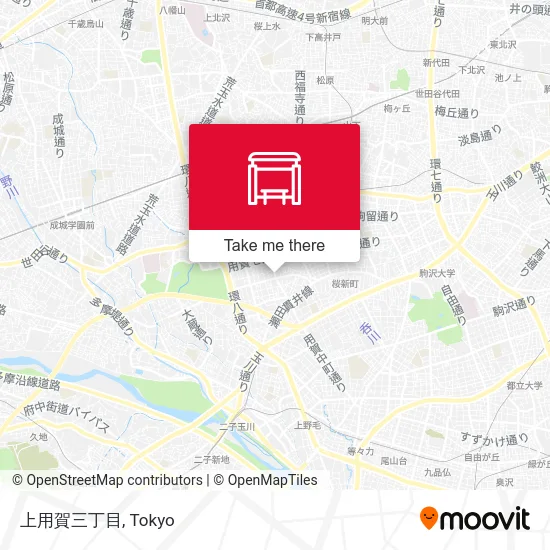 上用賀三丁目 map