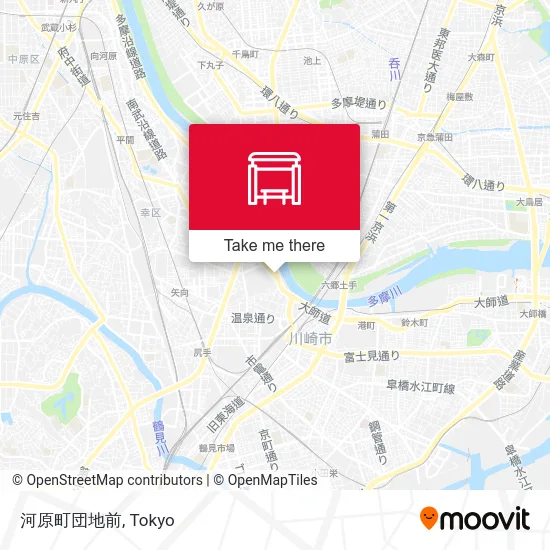 河原町団地前 map