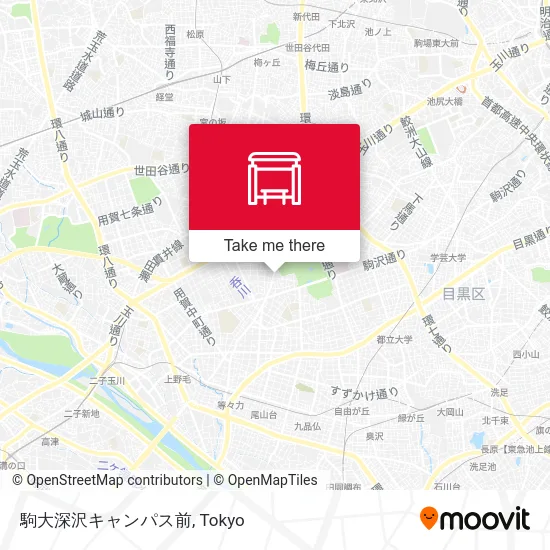 Komazawa University Fukasawa Campus map