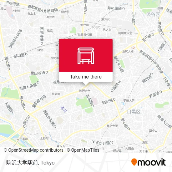 駒沢大学駅前 map