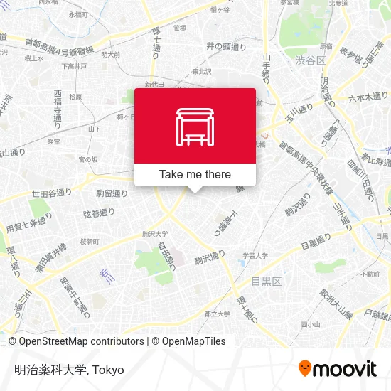 Meiji Pharmaceutical University map