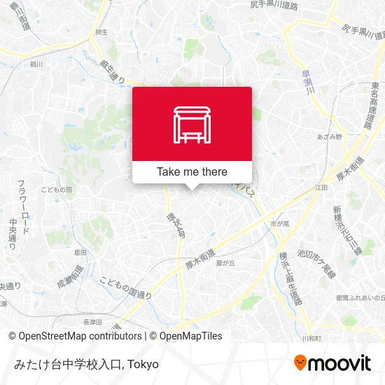 みたけ台中学校入口 map