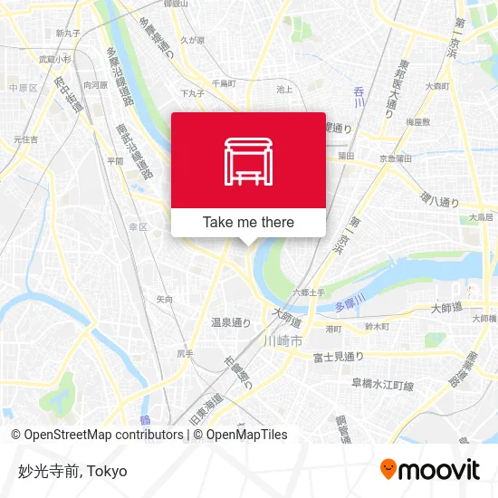 Myokoji Temple Front map