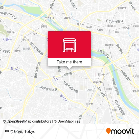 Nakahara Station Front map