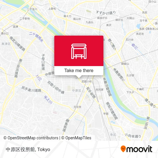 Nakahara Ward Office Front map