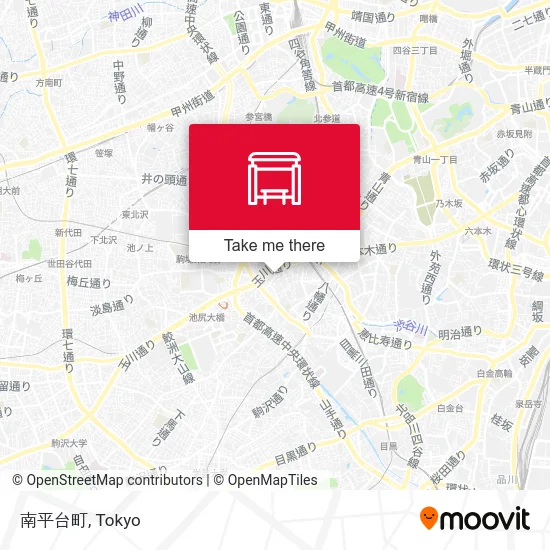 Minamihiradai Town map