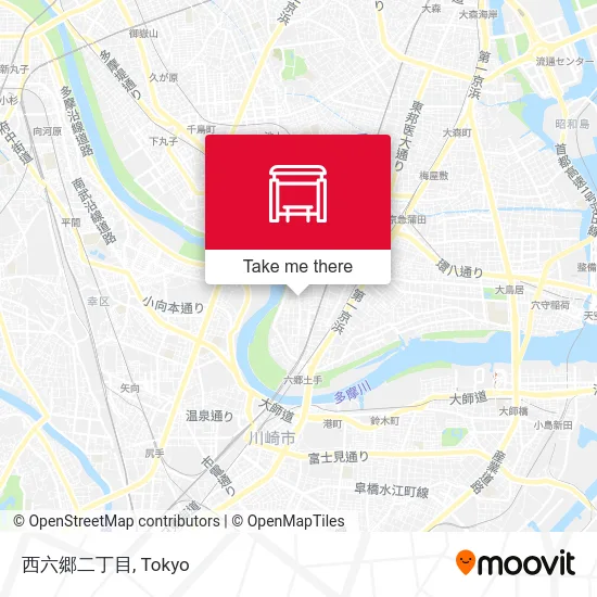 Nishi Rokugyo 2-Chome map