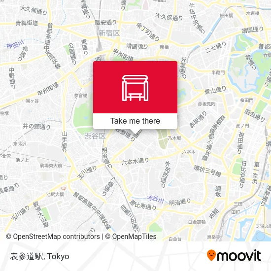 表参道駅 map