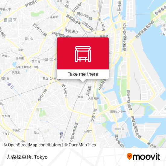 Omori Train Depot map