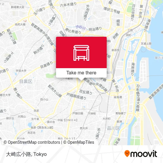 Osaki Hiroshikoji map