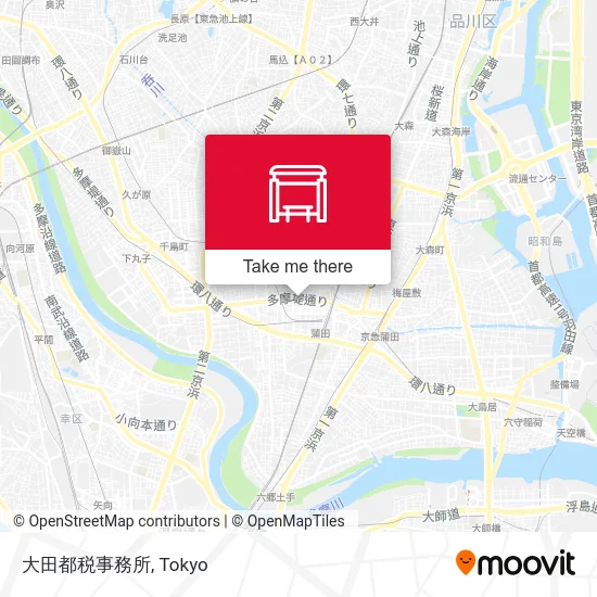 大田都税事務所 map