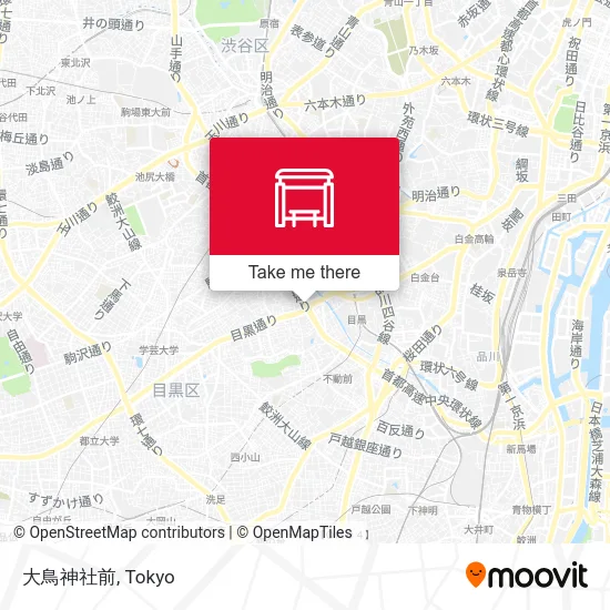 Otori Shrine Front map