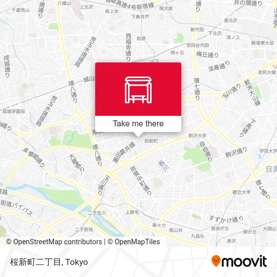 Sakura Shinmachi 2-Chome map