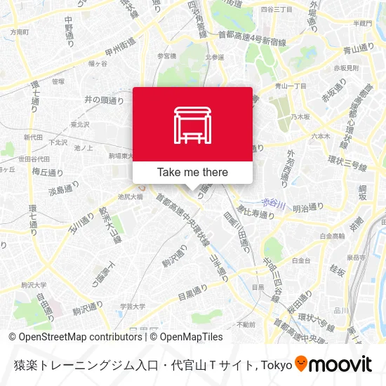 猿楽トレーニングジム入口・代官山Ｔサイト map