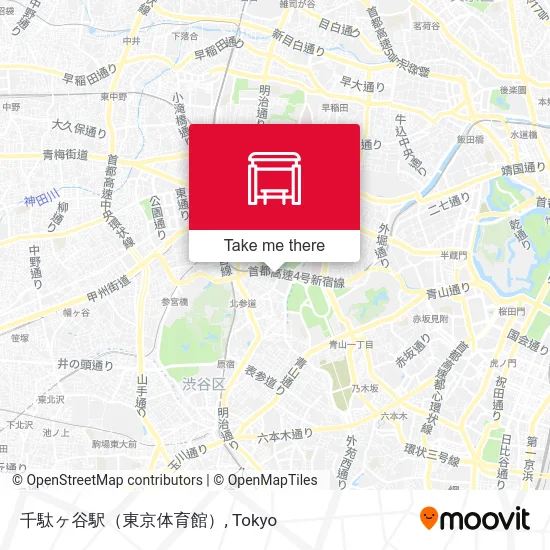 千駄ヶ谷駅（東京体育館） map