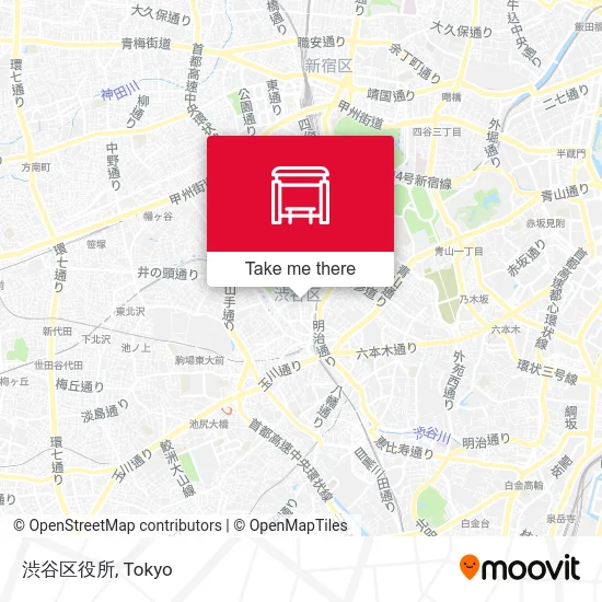 Shibuya City Office map