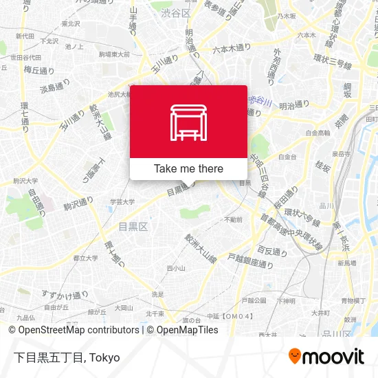Lower Meguro 5-Chome map