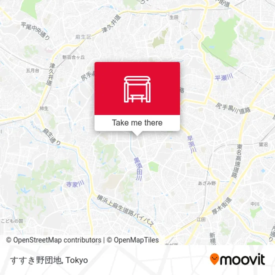 すすき野団地 map