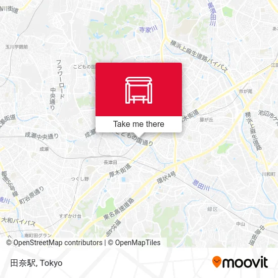 田奈駅 map