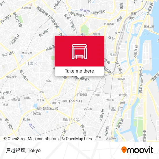 戸越銀座 map