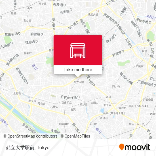 都立大学駅前 map