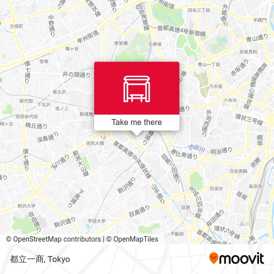 Tokyo First Commercial High School map