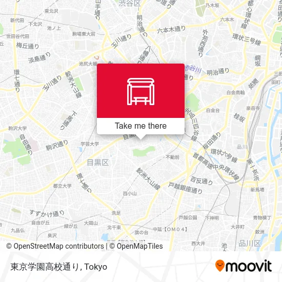 東京学園高校通り map