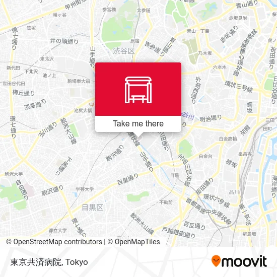 東京共済病院 map