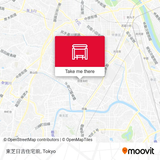 Toshiba Hiyoshi Residential Area Front map