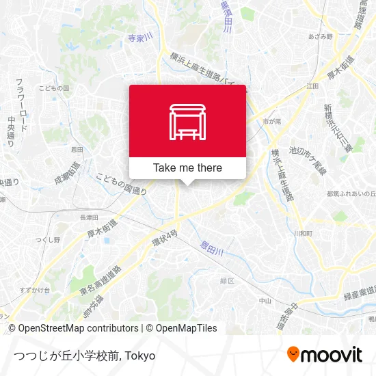 In front of Tsutsuji-ga-oka Elementary School map