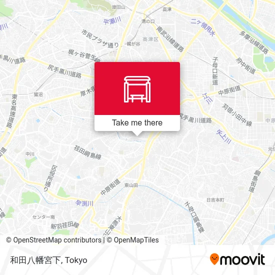 和田八幡宮下 map