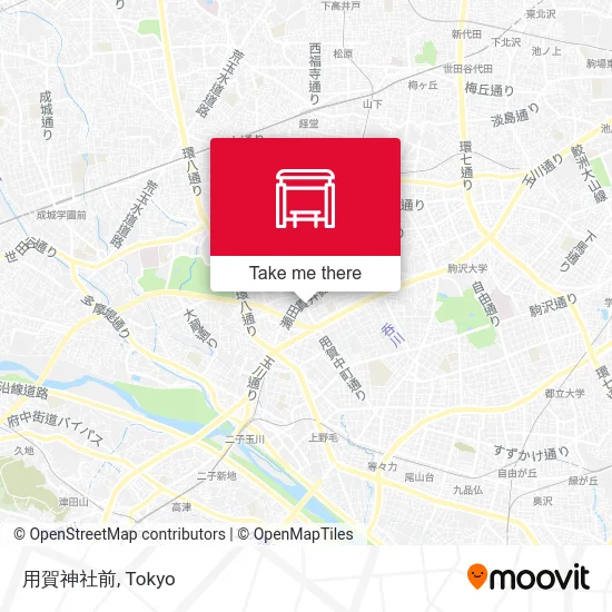 用賀神社前 map