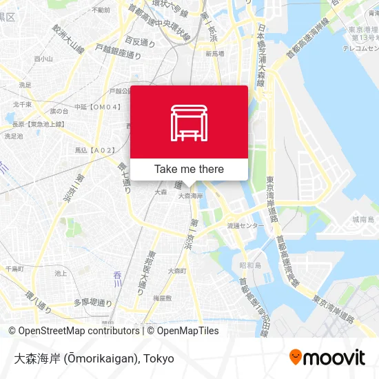 大森海岸 (Ōmorikaigan) map