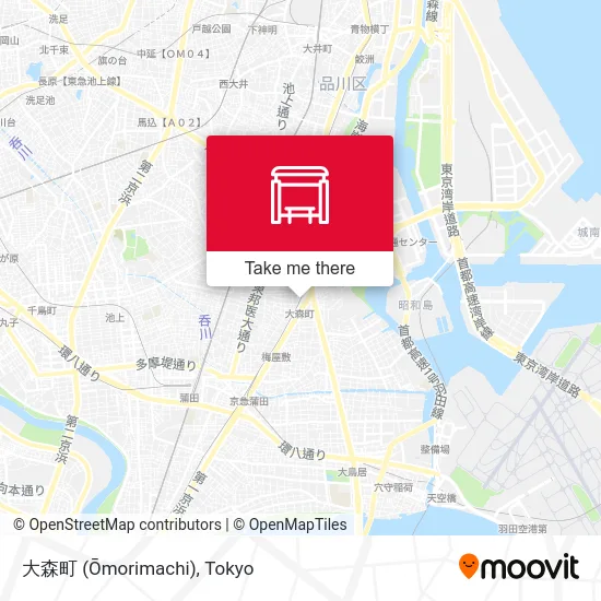 大森町 (Ōmorimachi) map