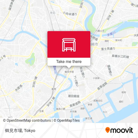 鶴見市場 map