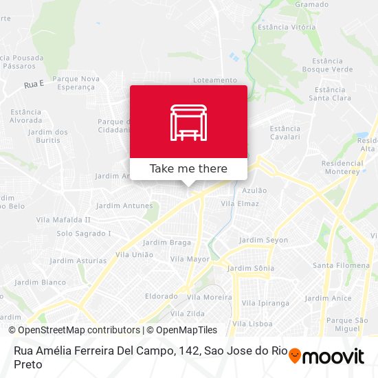 Rua Amélia Ferreira Del Campo, 142 map