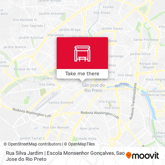 Mapa Rua Silva Jardim | Escola Monsenhor Gonçalves