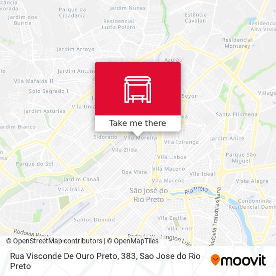 Mapa Rua Visconde De Ouro Preto, 383