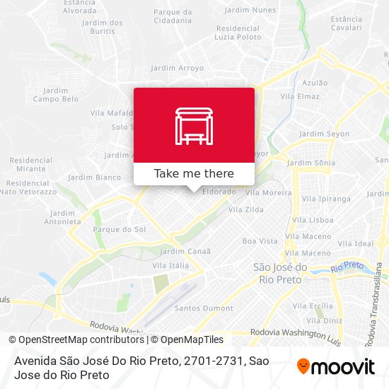 Mapa Avenida São José Do Rio Preto, 2701-2731