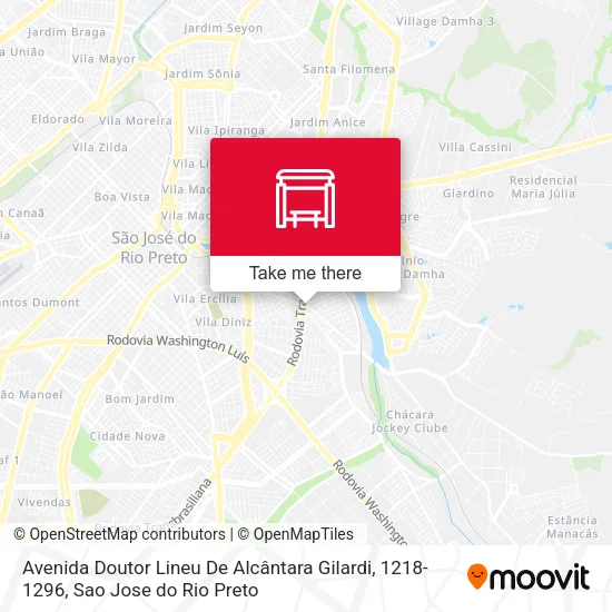 Avenida Doutor Lineu De Alcântara Gilardi, 1218-1296 map