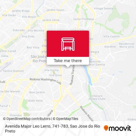 Mapa Avenida Major Leo Lerro, 741-783