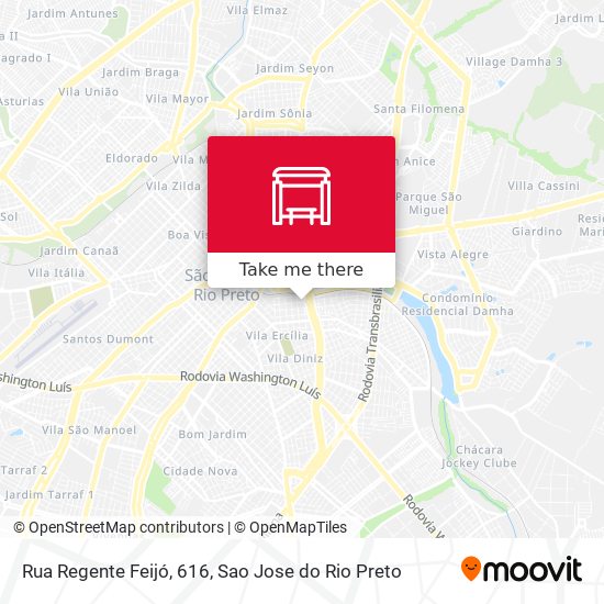 Mapa Rua Regente Feijó, 616