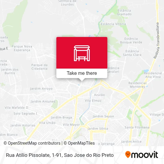 Rua Atílio Pissolate, 1-91 map