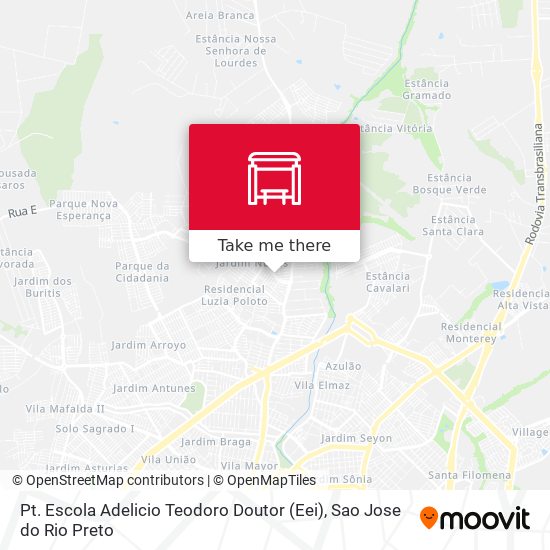 Mapa Pt. Escola Adelicio Teodoro Doutor (Eei)