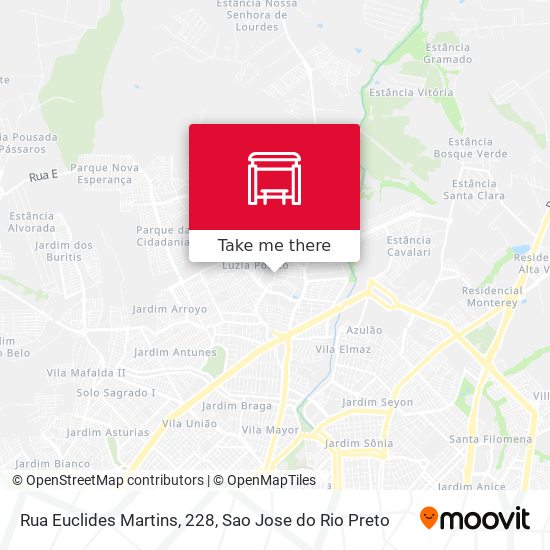 Mapa Rua Euclides Martins, 228