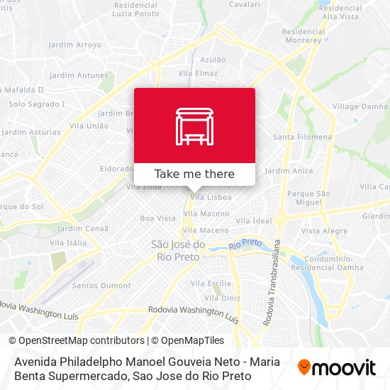 Avenida Philadelpho Manoel Gouveia Neto - Maria Benta Supermercado map