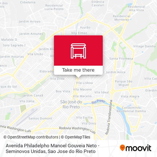 Avenida Philadelpho Manoel Gouveia Neto - Seminovos Unidas map