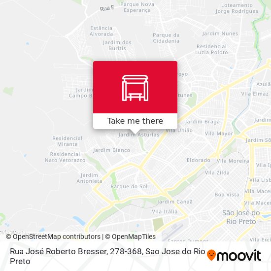 Mapa Rua José Roberto Bresser, 278-368